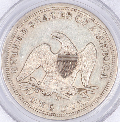 1859 O Seated Lib Dollar - Philadelphia - PCGS AU50