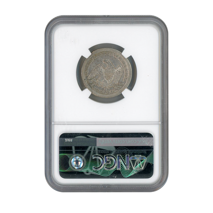 1861 S 25C Seated Liberty Quarter -John McCloskey Collection - NGC VF 20