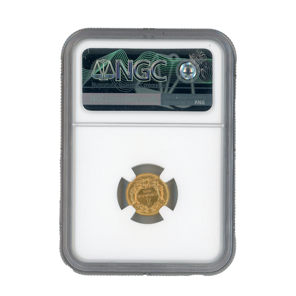 1862 G $1 Gold Liberty Head NGC AU58