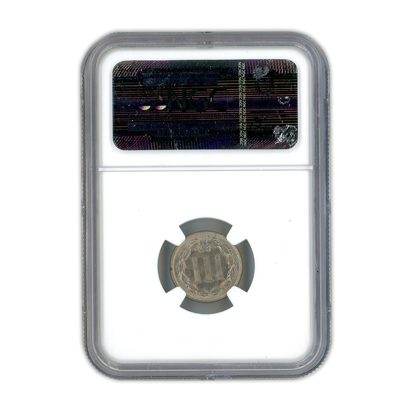 1865 Three Cent Nickel - NGC MS64
