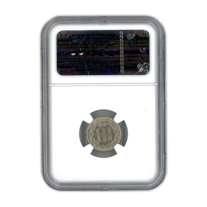 1865 Three Cent Nickel - NGC MS64