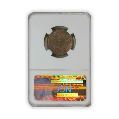 1865 Two Cent Piece - NGC MS65 BN