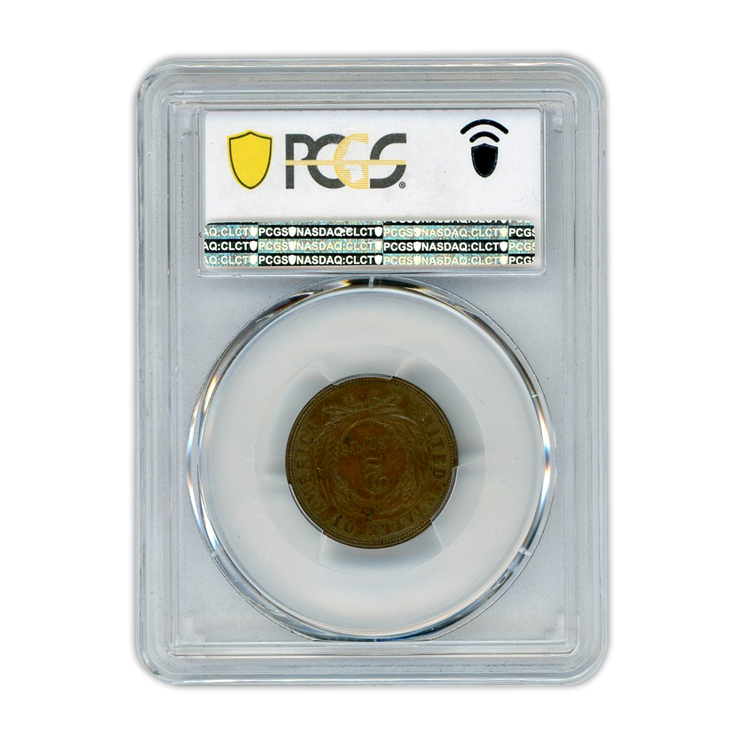 1870 2C Two Cent Piece - PCGS AU58