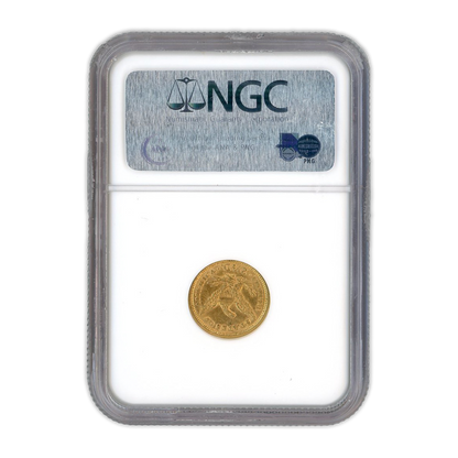 1873 $2.5 Gold Liberty Head Closed 3 - NGC AU58