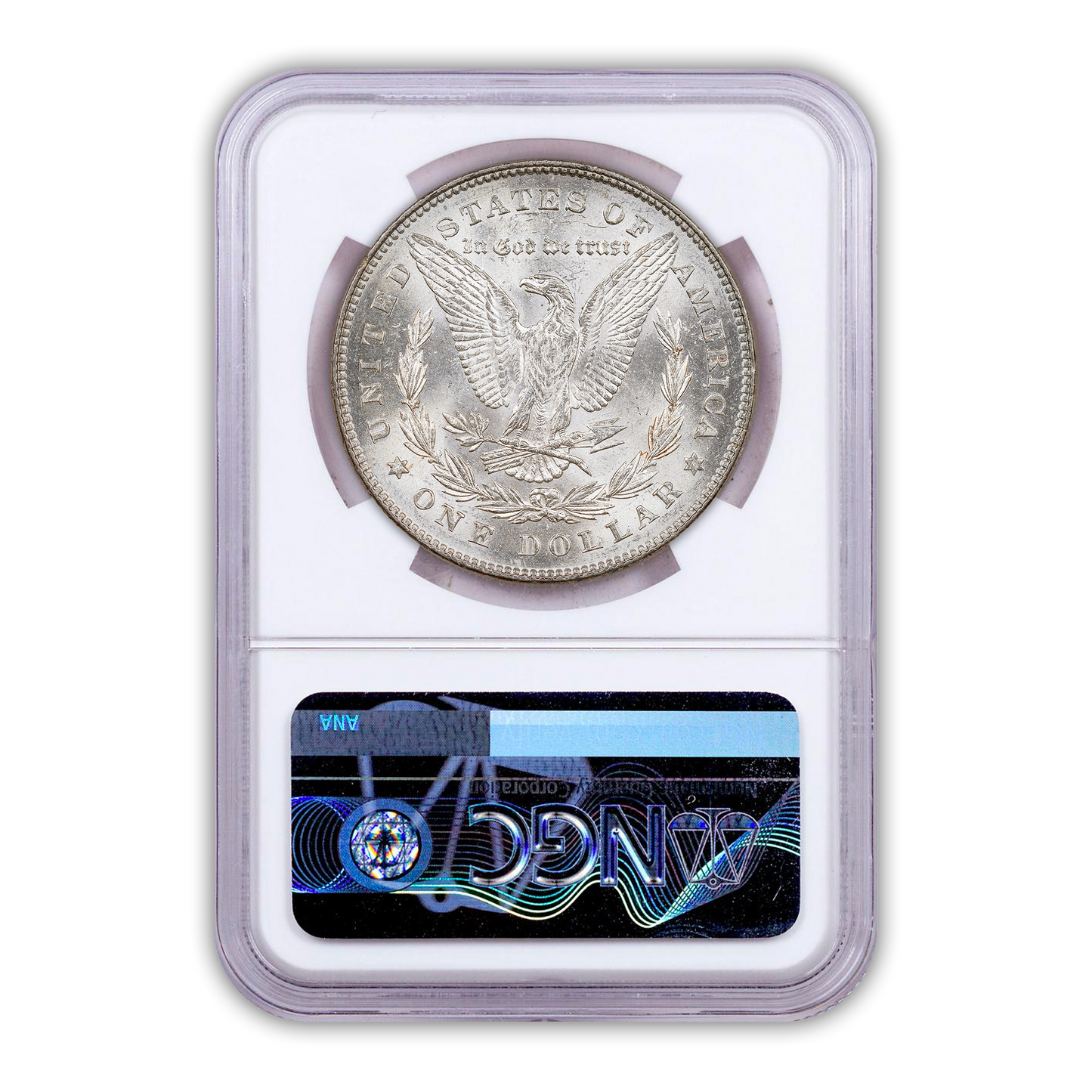 1878 Morgan Silver Dollar Philadelphia 7 Tail Feathers Rev 78 - NGC MS64