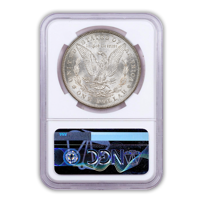 1878 Morgan Silver Dollar Philadelphia 7 Tail Feathers Rev 78 - NGC MS64