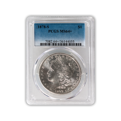 1878 Morgan Silver Dollar San Francisco - PCGS MS64+