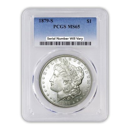 1879 Morgan Silver Dollar San Francisco - PCGS MS65