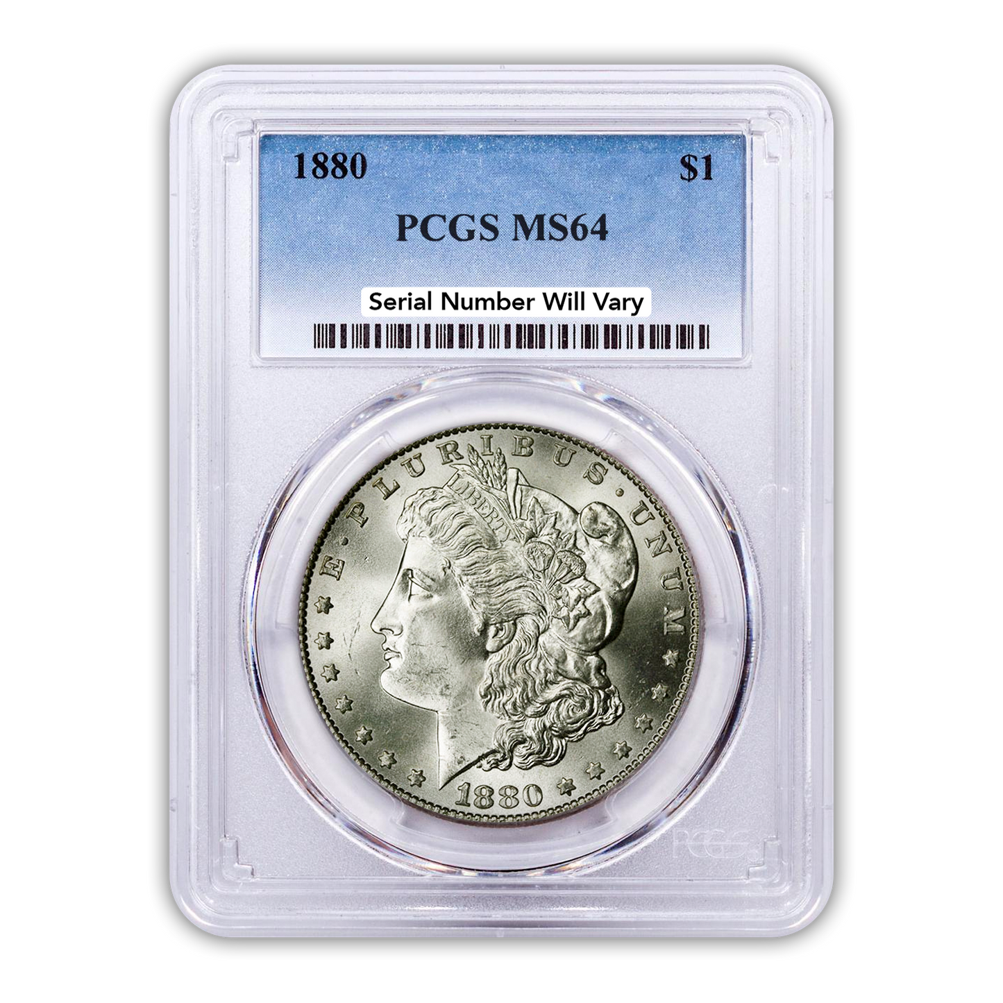 1880 Morgan Silver Dollar Philadelphia - PCGS MS64