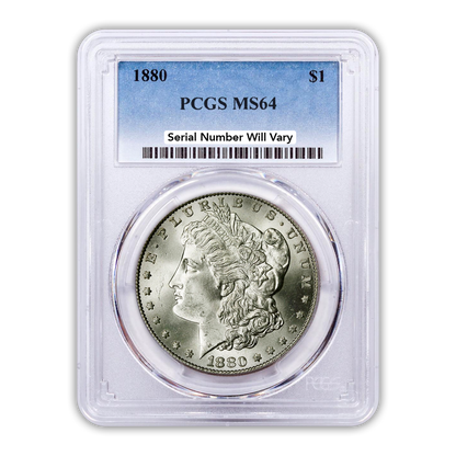 1880 Morgan Silver Dollar Philadelphia - PCGS MS64