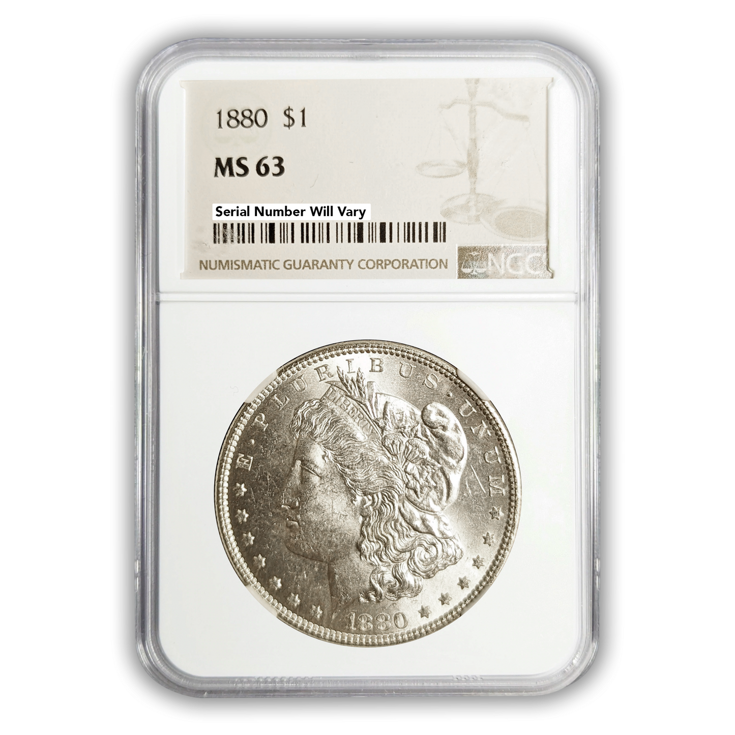 1880 Morgan Silver Dollar - NGC MS63