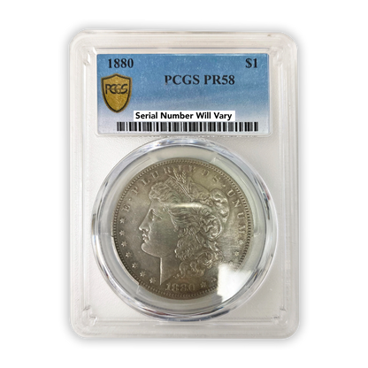 1880 Morgan Silver Dollar Philadelphia PCGS PR58
