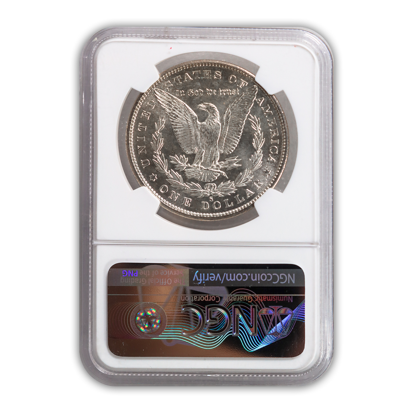 1880 Morgan Silver Dollar San Francisco - NGC MS64+ Sight White