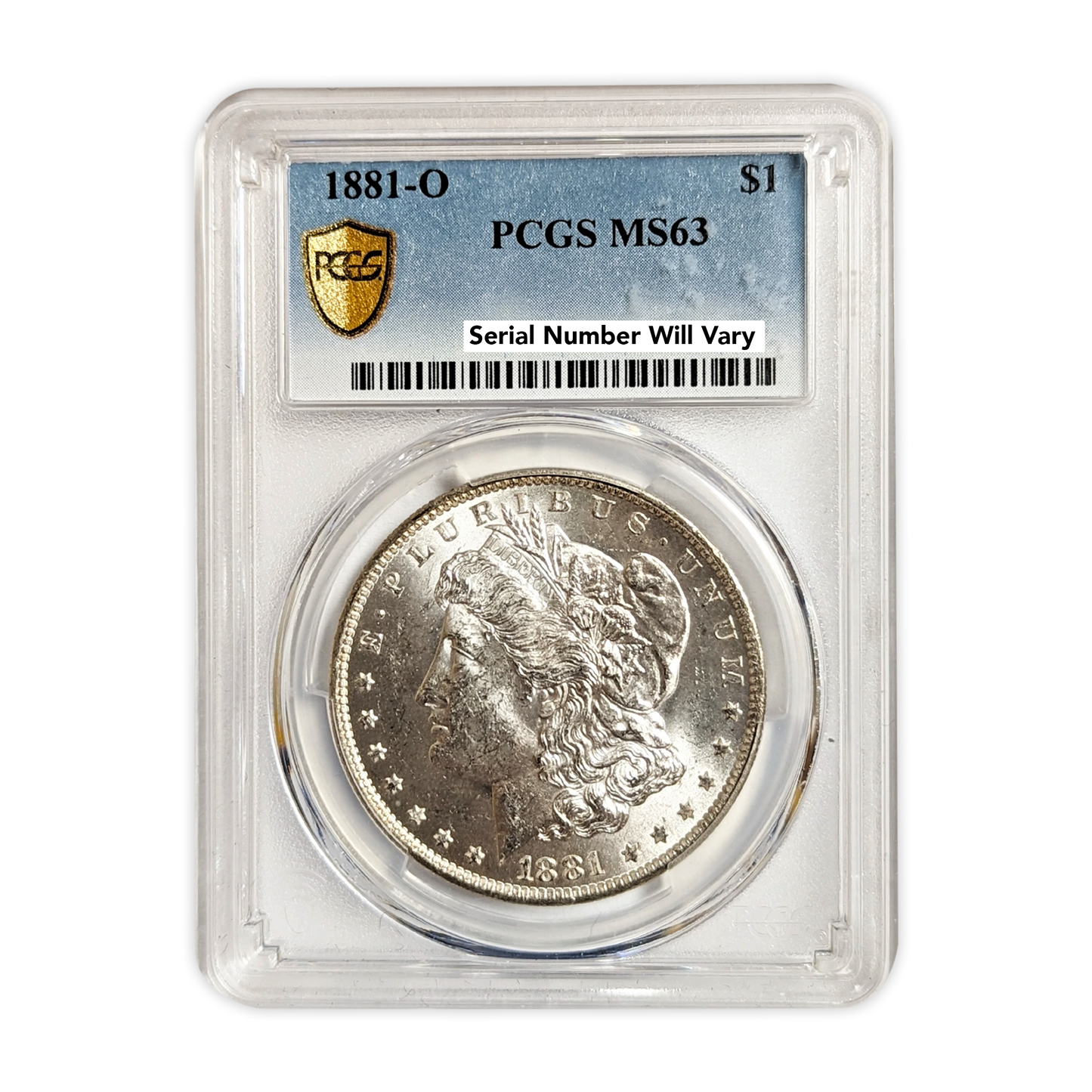 1881 Morgan Silver Dollar New Orleans - PCGS MS63