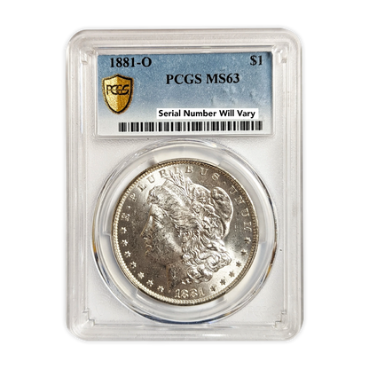 1881 Morgan Silver Dollar New Orleans - PCGS MS63