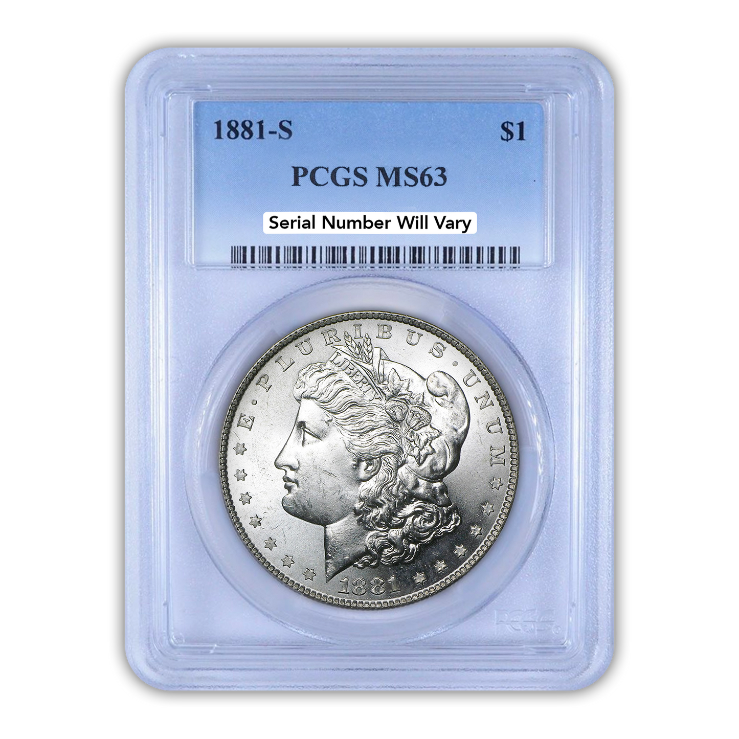 Morgan Silver Dollar San Francisco - Graded MS63 Brilliant Uncirculated