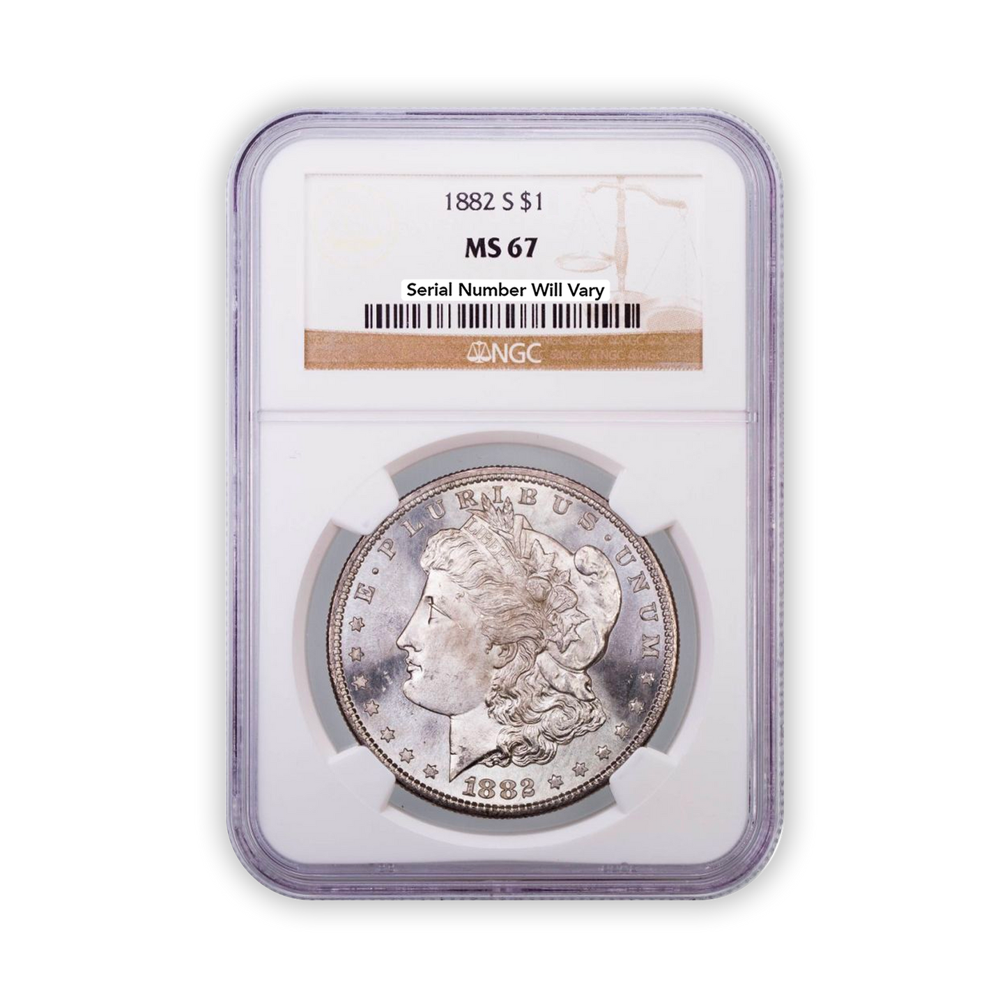 1882 Morgan Silver Dollar San Francisco - NGC MS67