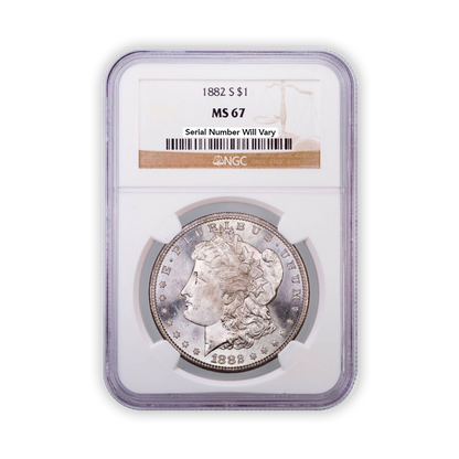 1882 Morgan Silver Dollar San Francisco - NGC MS67