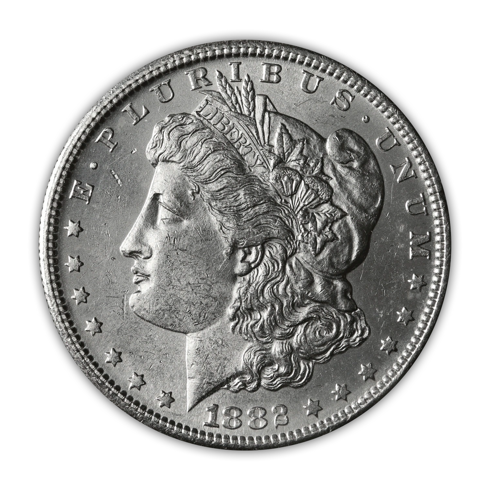 1882 Morgan Silver Dollar San Francisco - Brilliant Uncirculated - CoinsTV