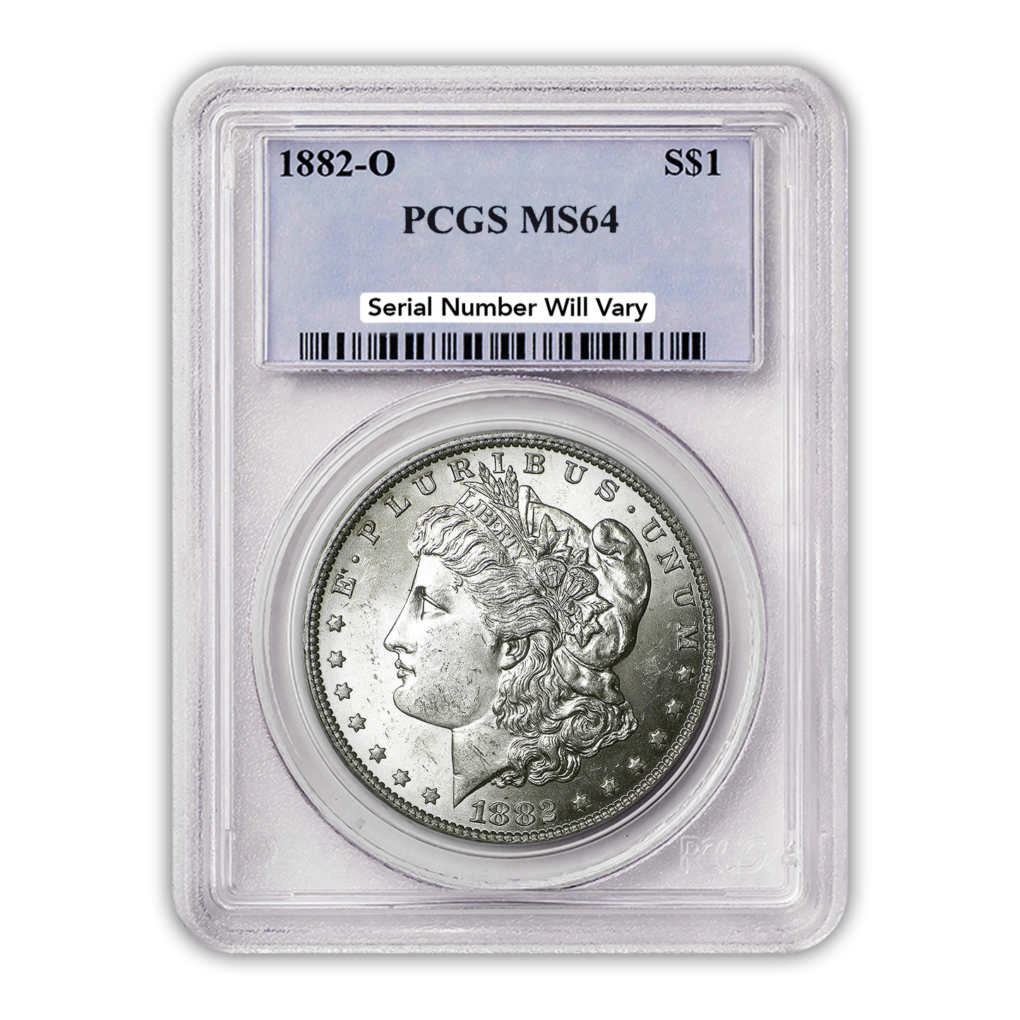 1882 Morgan Silver Dollar New Orleans - PCGS MS64