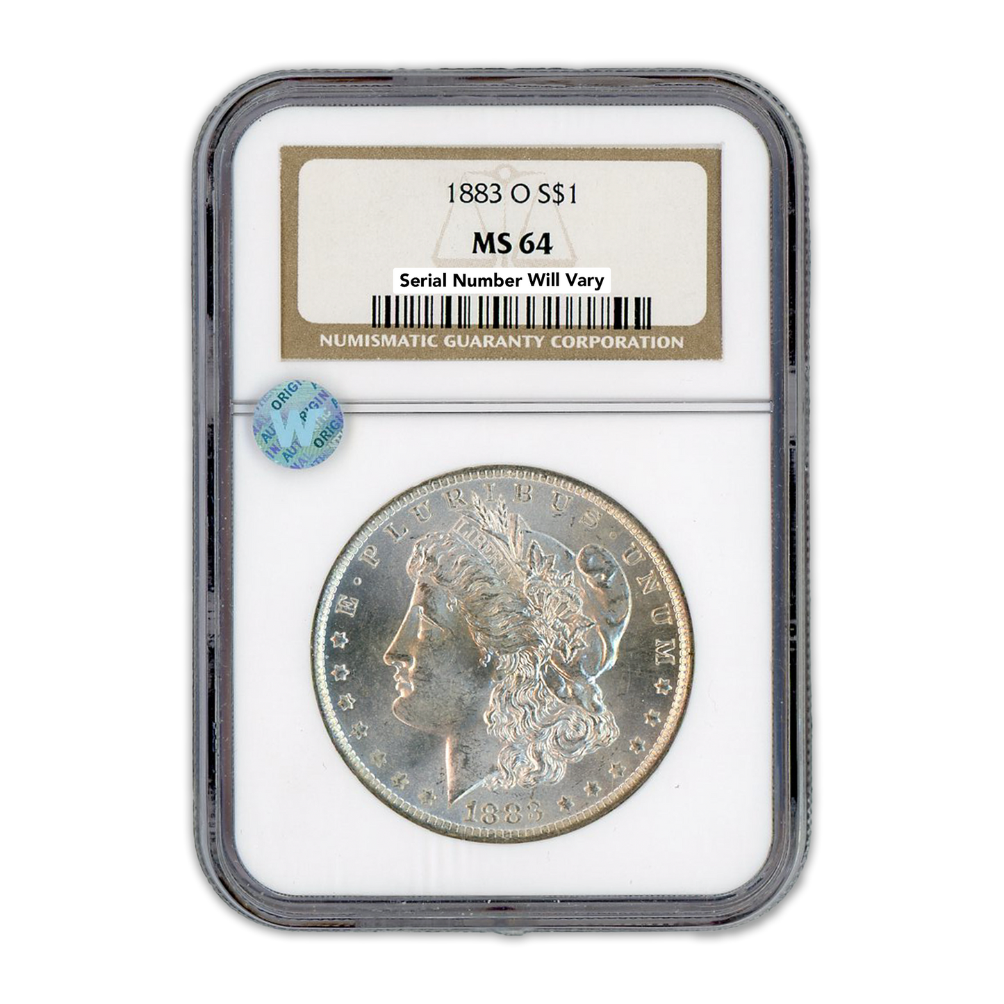 1883 Morgan Silver Dollar New Orleans - NGC MS64