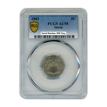 1883 Shield Nickel PCGS AU58