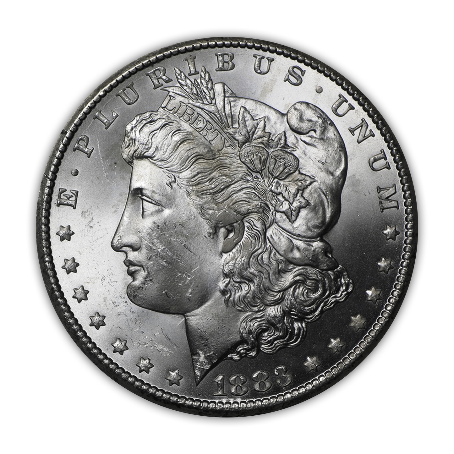 1883 Morgan Silver Dollar Carson City - Brilliant Uncirculated