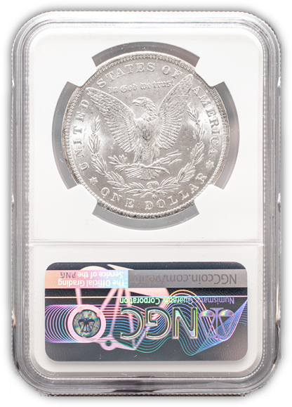 1884 Morgan Silver Dollar New Orleans - NGC MS63 Wayne Miller Signature Label