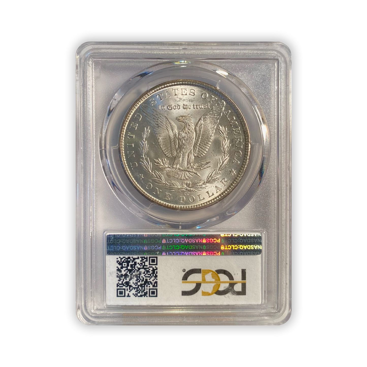 1884 Morgan Silver Dollar Carson City - PCGS MS64 Rainbow Toned