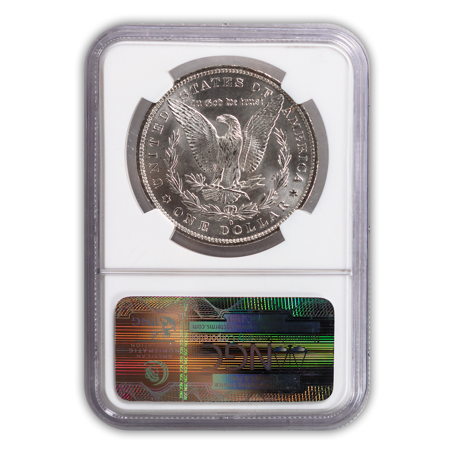 1884 Morgan Silver Dollar New Orleans - NGC MS63 Sight White Lincoln Highway