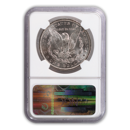 1884 Morgan Silver Dollar New Orleans - NGC MS63 Sight White Lincoln Highway