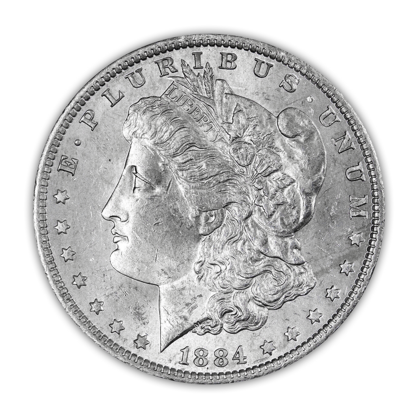 1884 Morgan Silver Dollar New Orleans - Brilliant Uncirculated