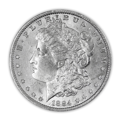 1884 Morgan Silver Dollar New Orleans - Brilliant Uncirculated