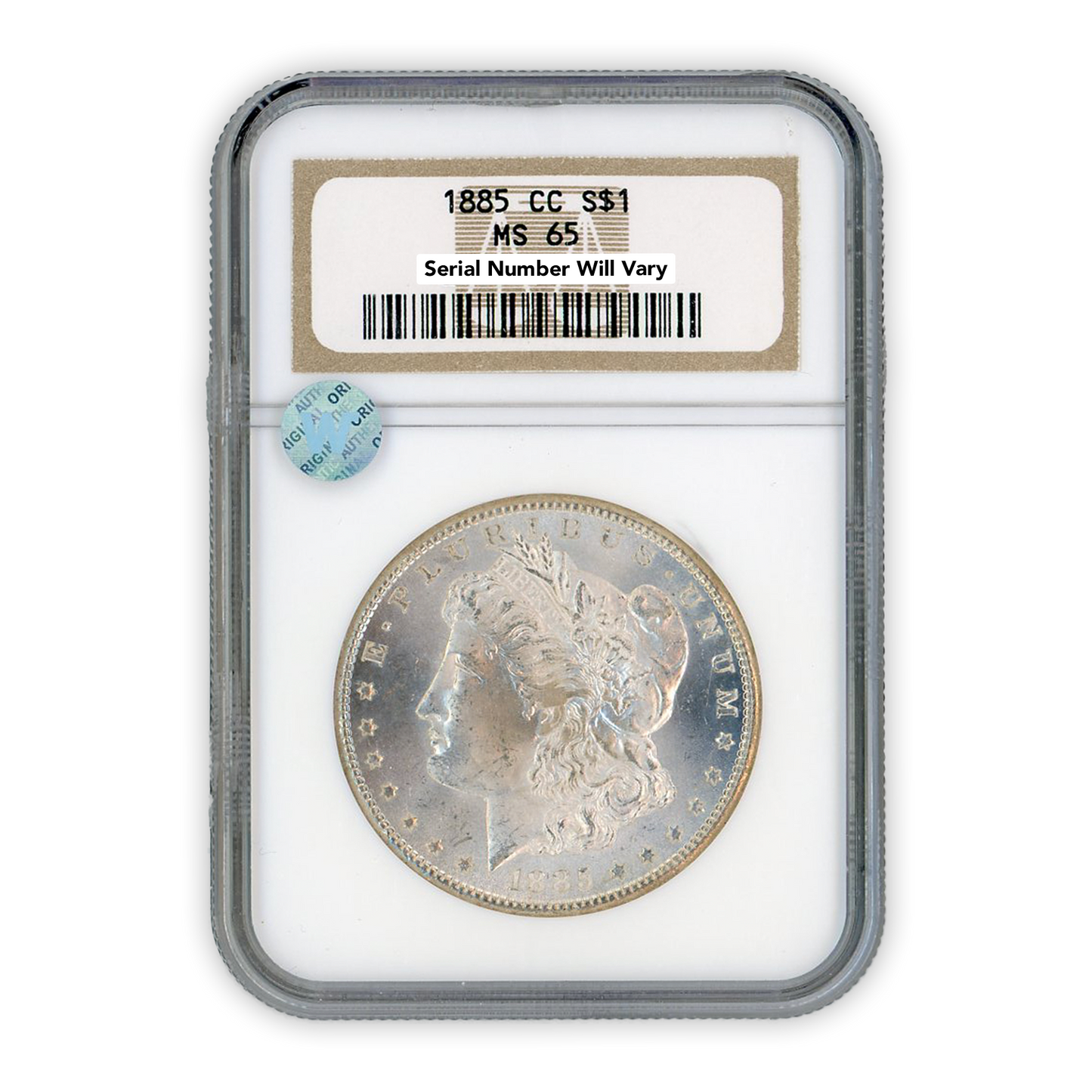 1885 Morgan Silver Dollar Carson City NGC MS65 Sight White