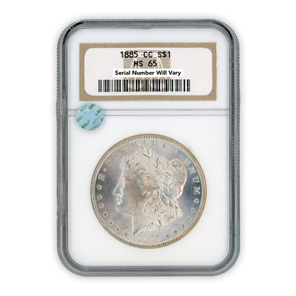 1885 Morgan Silver Dollar Carson City NGC MS65 Sight White