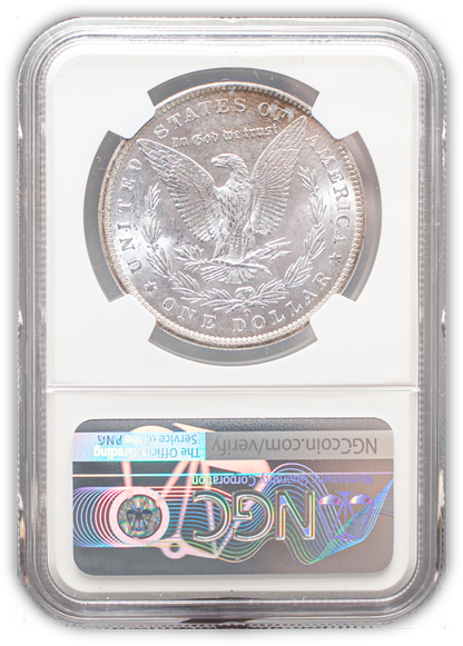 1885 Morgan Silver Dollar New Orleans - NGC MS63 Wayne Miller Signature Label