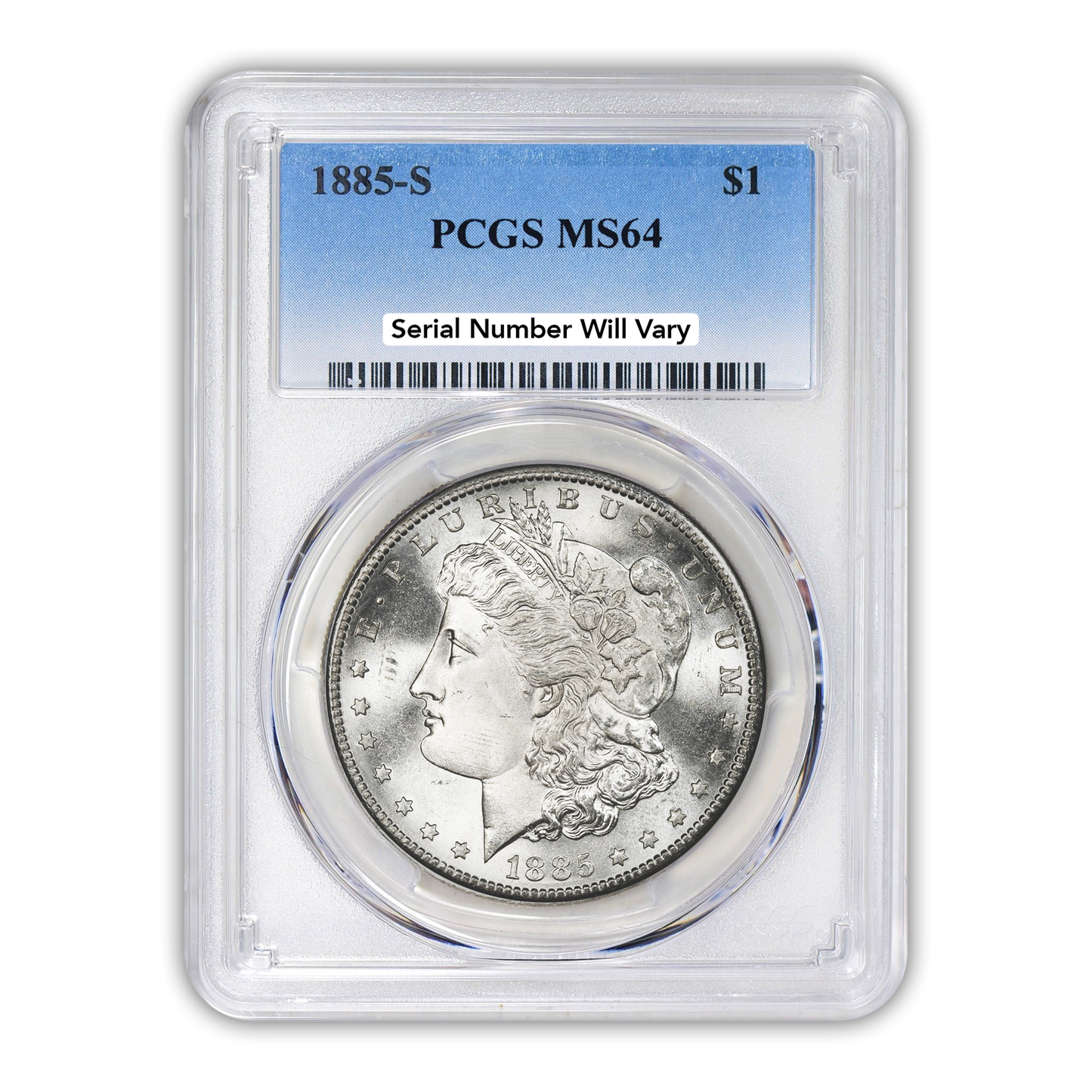 1885 Morgan Silver Dollar San Francisco - PCGS MS64