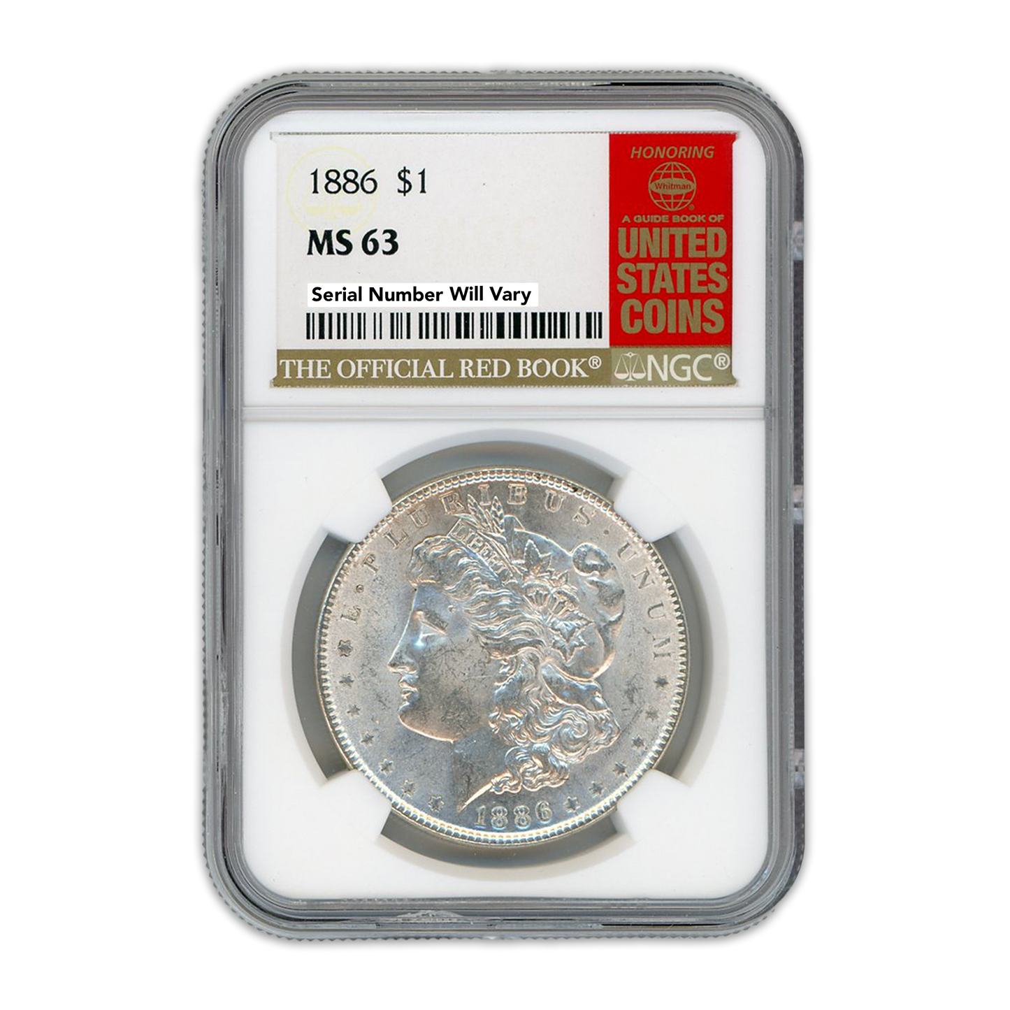1886 Morgan Silver Dollar Philadelphia - NGC MS63