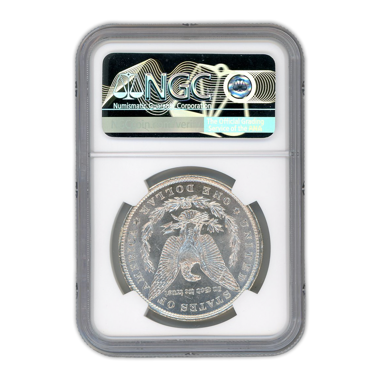 1886 Morgan Silver Dollar Philadelphia - NGC MS63 Sight White