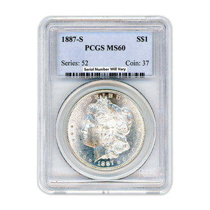 1887 Morgan Dollar $1 -   PCGS MS 60