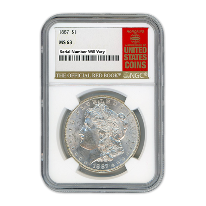 1887 Morgan Silver Dollar Philadelphia - NGC MS63