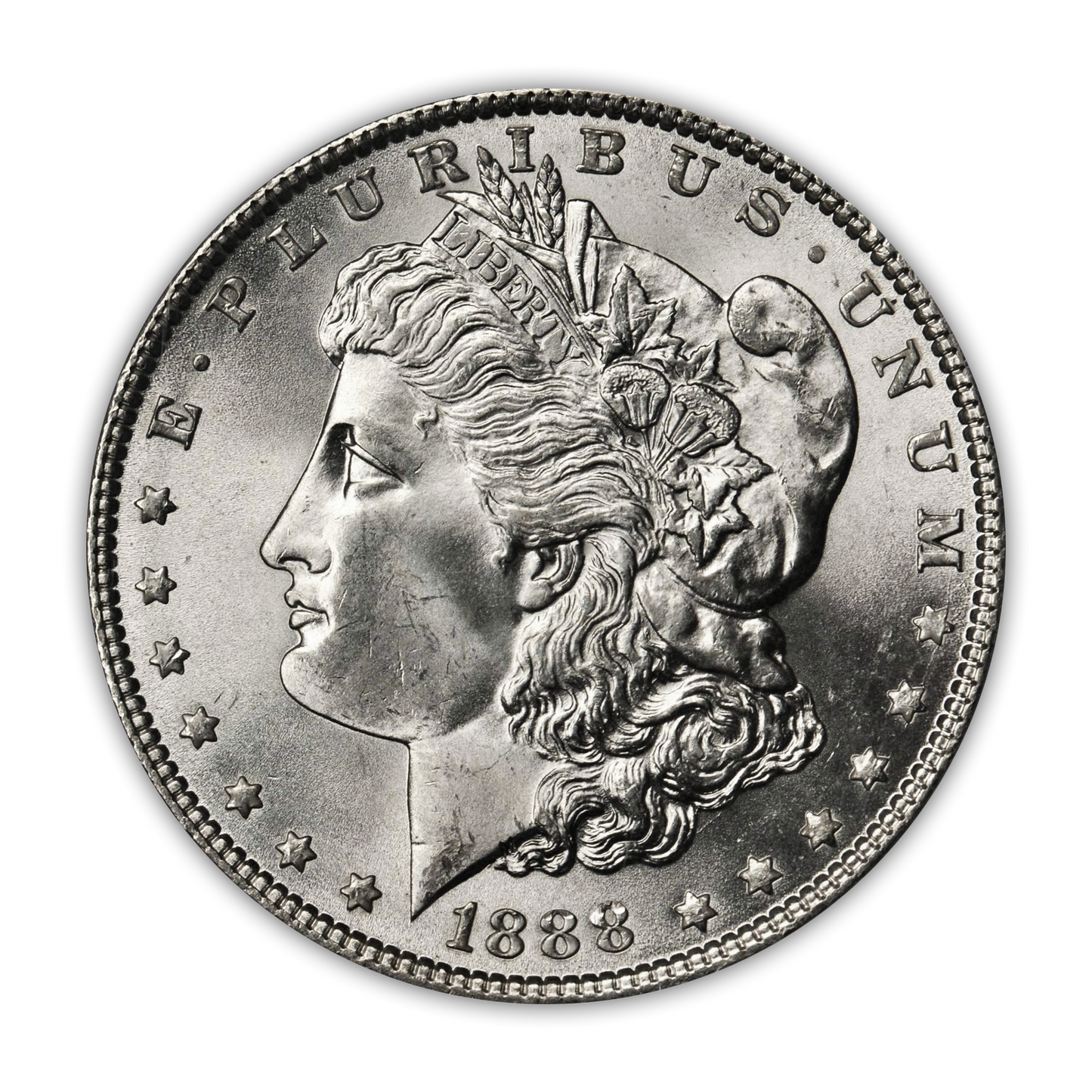 1888 Morgan Silver Dollar Philadelphia - Brilliant Uncirculated - CoinsTV