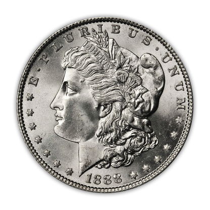 1888 Morgan Silver Dollar Philadelphia - Brilliant Uncirculated - CoinsTV