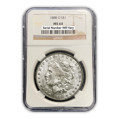 1888 Morgan Silver Dollar New Orleans - NGC MS64