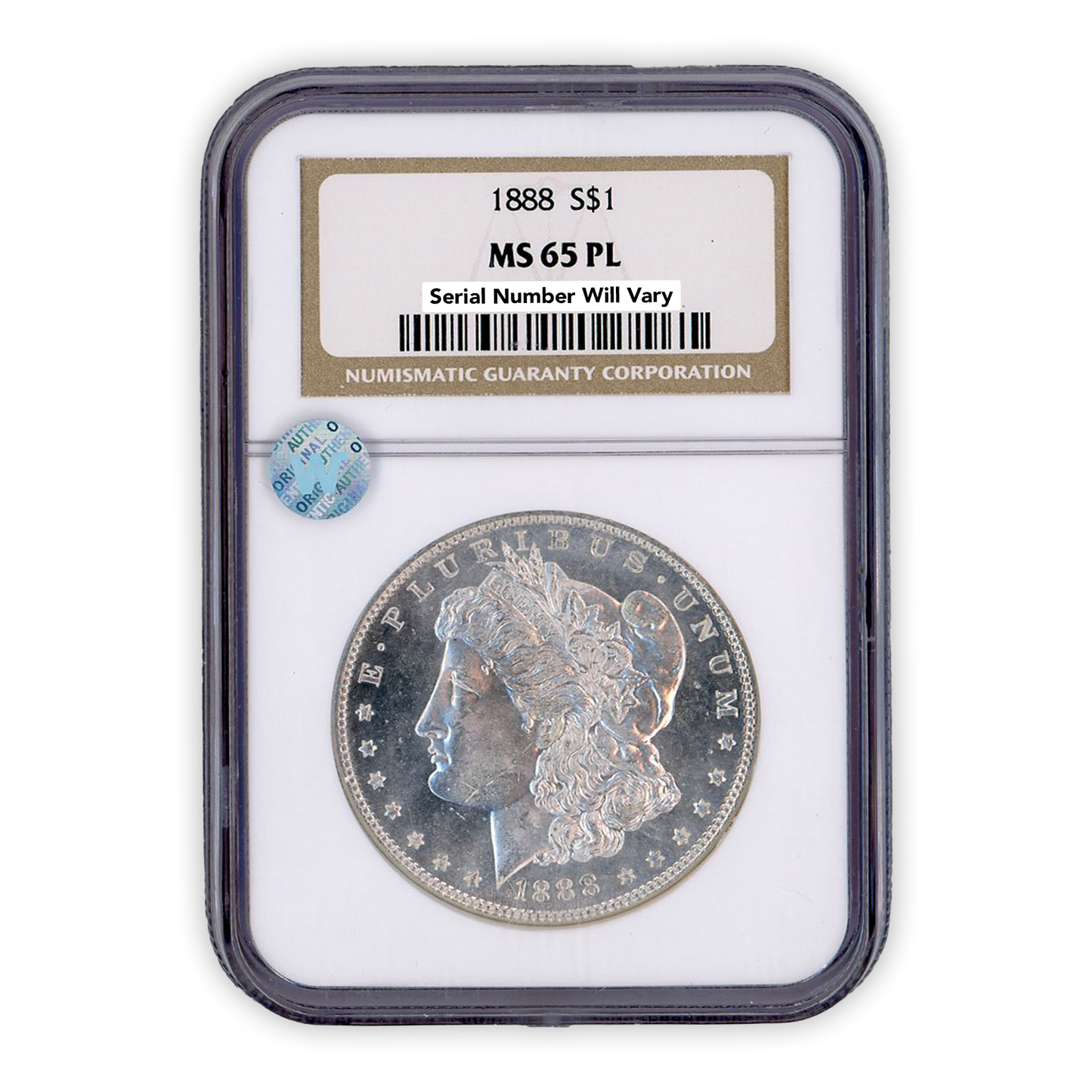1888 Silver Morgan Dollar Philadelphia NGC MS65 PL