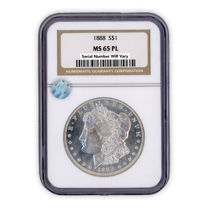 1888 Silver Morgan Dollar Philadelphia NGC MS65 PL