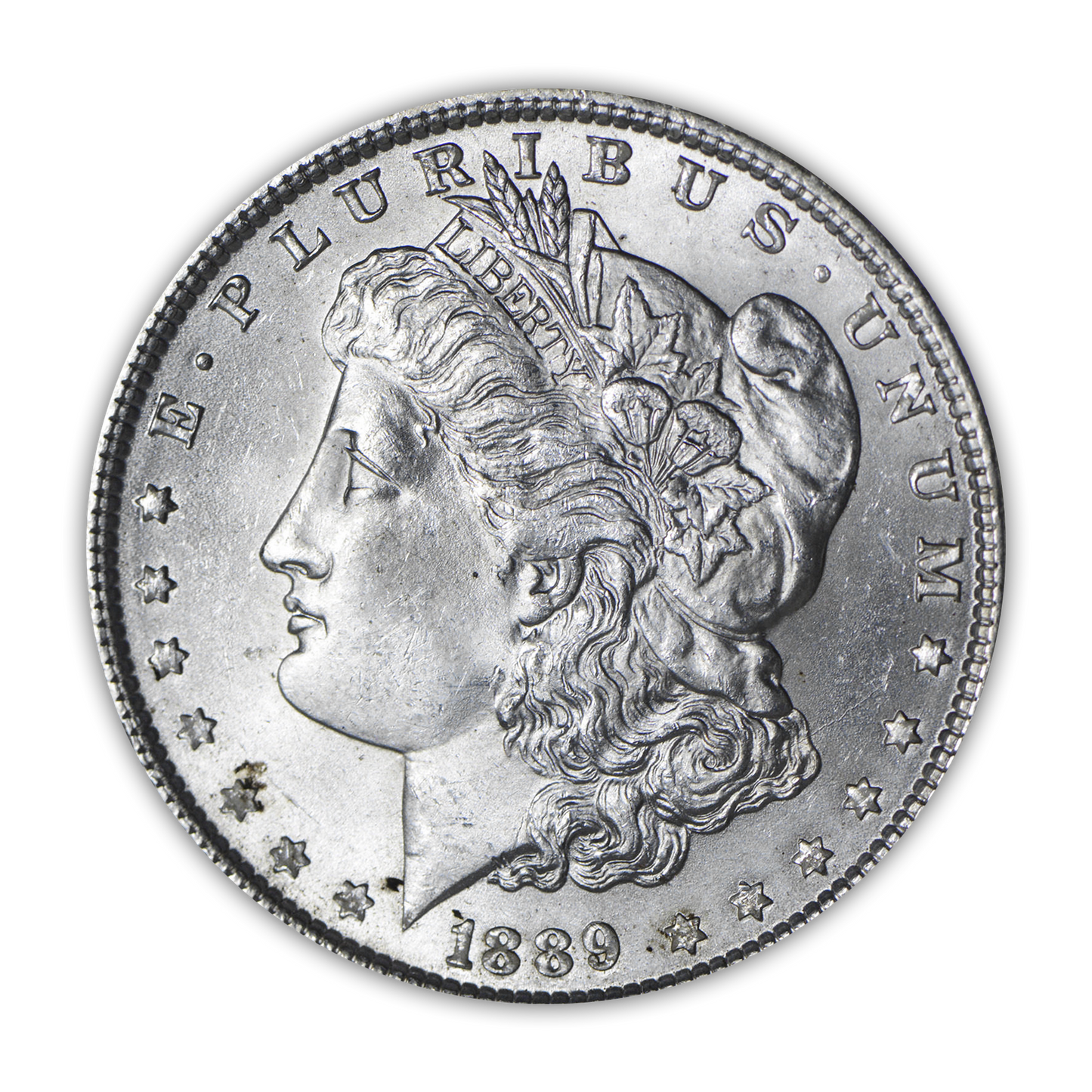 1889 Morgan Silver Dollar Philadelphia - Brilliant Uncirculated - CoinsTV