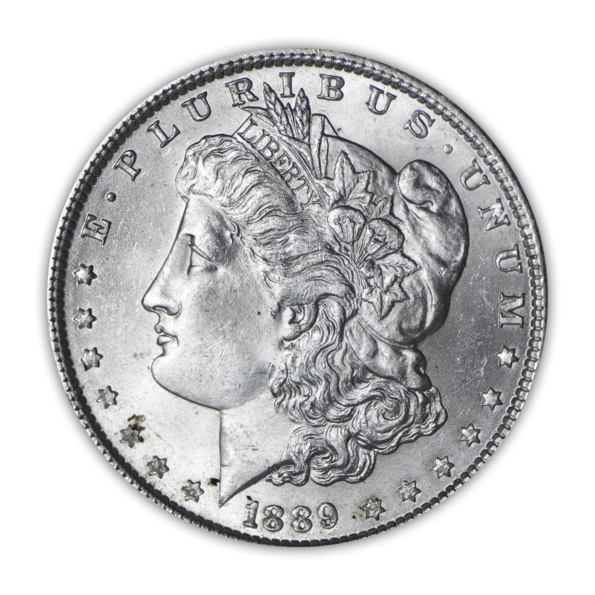 1889 Morgan Silver Dollar Philadelphia - Brilliant Uncirculated - CoinsTV