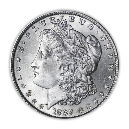 1889 Morgan Silver Dollar Philadelphia - Brilliant Uncirculated - CoinsTV
