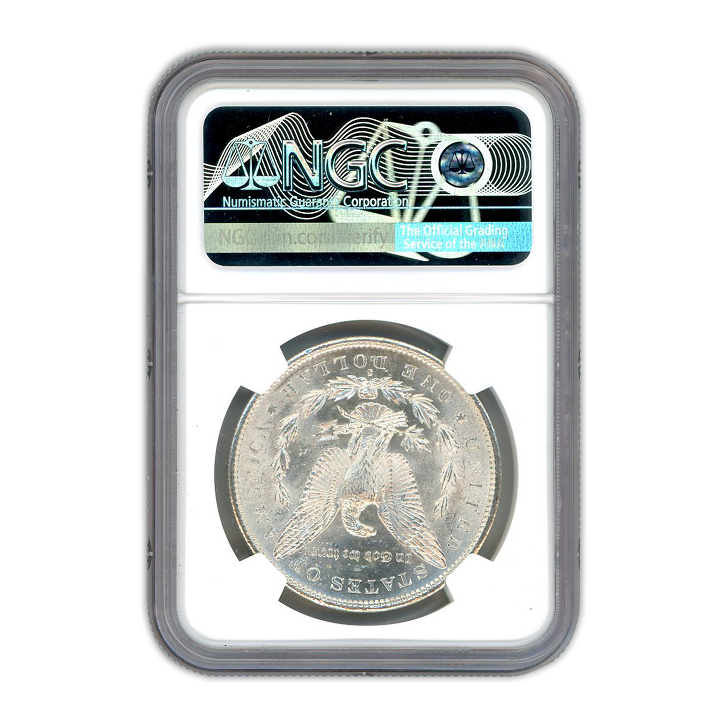 1890 S Morgan Silver Dollar San Francisco - NGC MS63